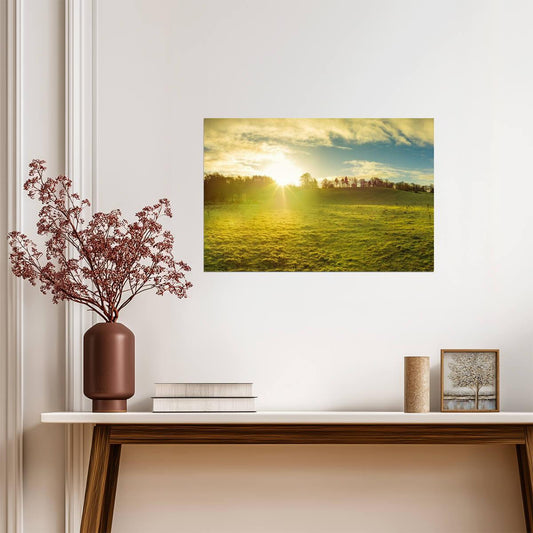 Northern Ireland Countryside at Sunrise | Landscape Photography | Nature Wall Art Poster - Photography Poster