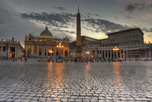 Sunset in St. Peter's Square | Vatican City Rome Photography | Italy Landmark Poster - Photography Poster