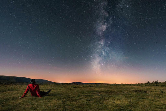 Watching The Milky Way at Night | Starry Sky Photography | Astrophotography Poster - Photography Poster