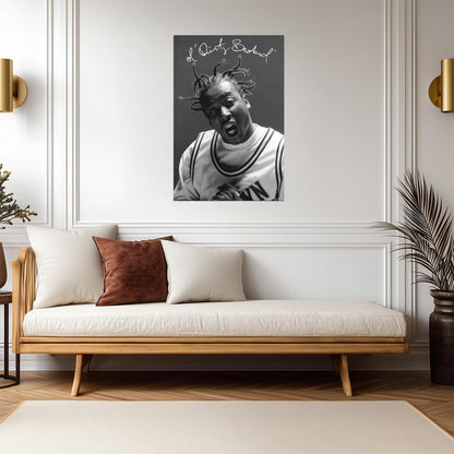 Ol' Dirty Bastard Iconic Portrait | ODB Hip Hop Legend Poster | Vintage Music Photography - Music Poster