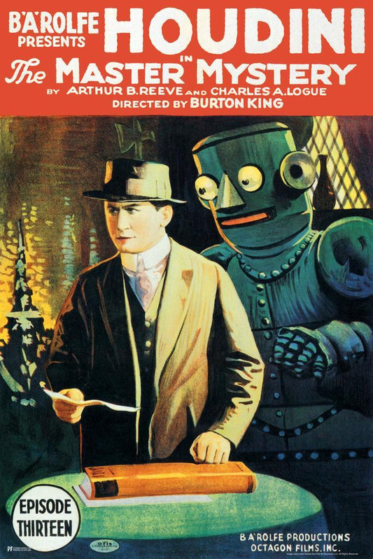 Houdini the Robot | Retro Magic Movie Poster - Movies & TV Poster