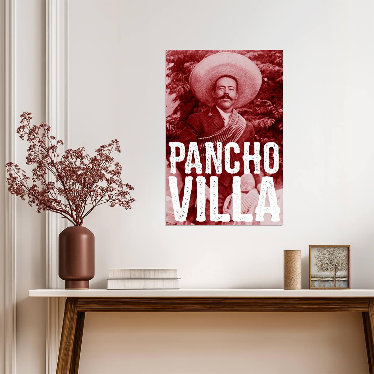 Pancho Villa Portrait | Mexican Revolution Poster | Stylized Historical Photo Art - Vintage & Retro Poster