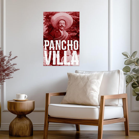 Pancho Villa Portrait | Mexican Revolution Poster | Stylized Historical Photo Art - Vintage & Retro Poster