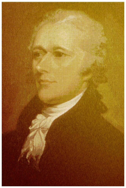 Alexander Hamilton Portrait | Founding Father Painting | Historical American Poster - Vintage & Retro Poster