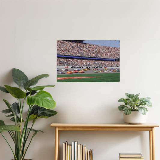Stock Car Race Crowd Poster | Racing Photography | Motorsports Wall Art