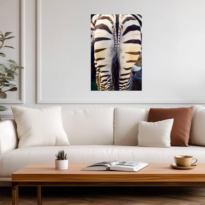 Zebra Butt | Funny Animal Photography | Humorous Wildlife Poster - Photography Poster