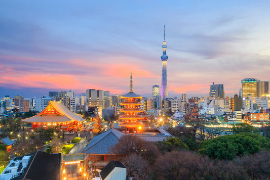 Tokyo Skytree at Sunset | Cityscape Photography Print | Japan Travel Poster