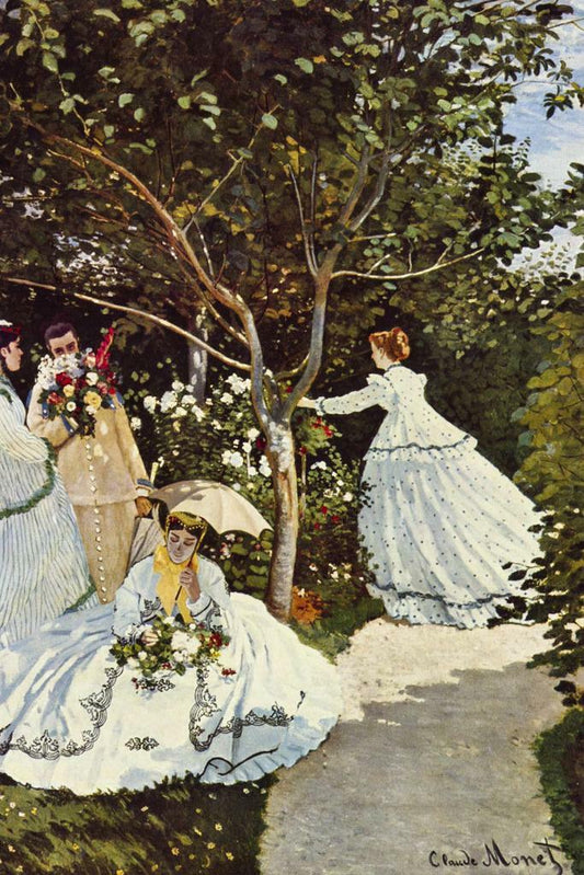 Claude Monet "Women in the Garden" | Impressionist Painting | Classic Art Poster - Graphic & Art Poster