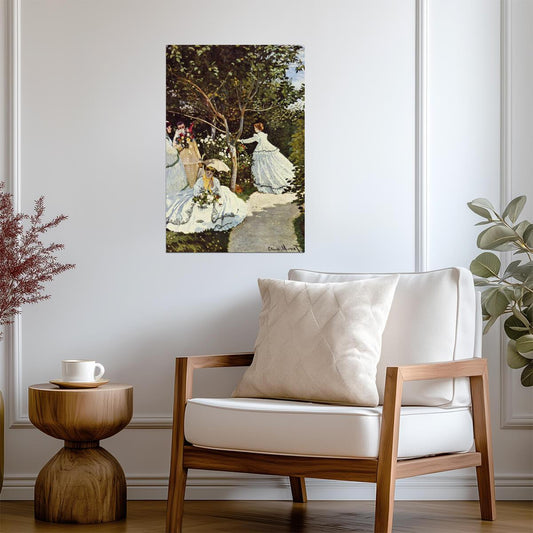 Claude Monet "Women in the Garden" | Impressionist Painting | Classic Art Poster - Graphic & Art Poster