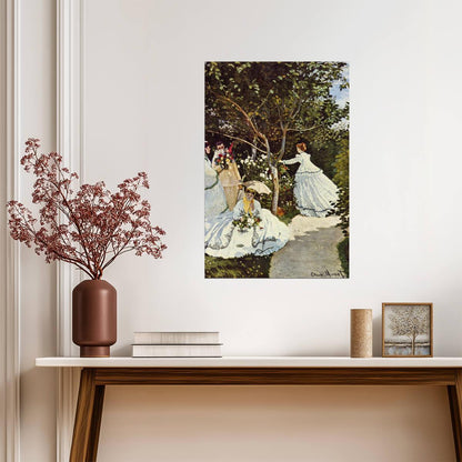 Claude Monet "Women in the Garden" | Impressionist Painting | Classic Art Poster - Graphic & Art Poster