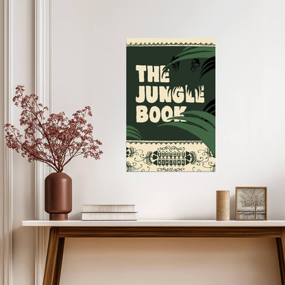 The Jungle Book by Rudyard Kipling | Vintage Style Illustration | Classic Literature Poster - Graphic & Art Poster