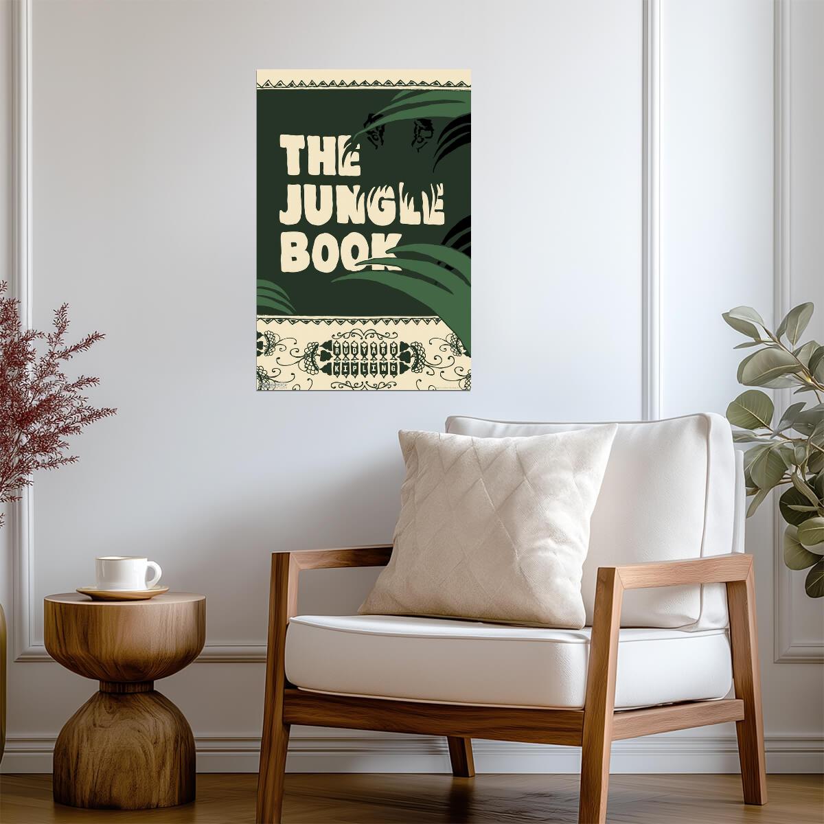 The Jungle Book by Rudyard Kipling | Vintage Style Illustration | Classic Literature Poster - Graphic & Art Poster