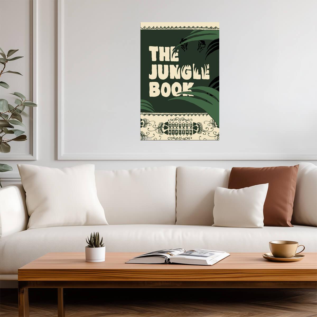 The Jungle Book by Rudyard Kipling | Vintage Style Illustration | Classic Literature Poster - Graphic & Art Poster