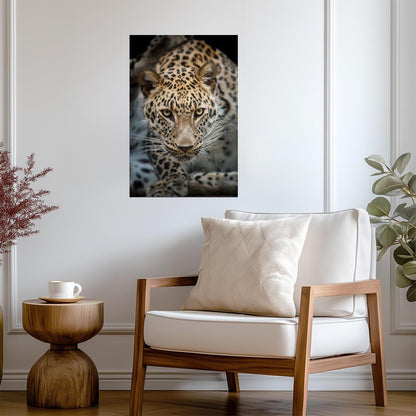 Close Up of an Angry Leopard | Wildlife Photography | Big Cat Portrait Poster - Photography Poster