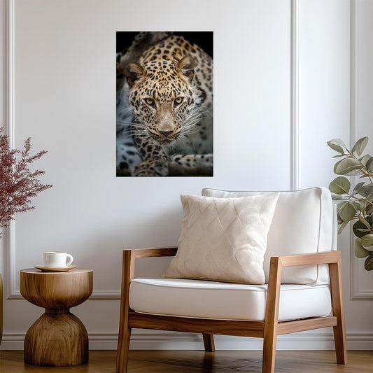 Close Up of an Angry Leopard | Wildlife Photography | Big Cat Portrait Poster - Photography Poster