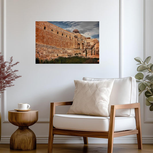 Archaeological Remains of the Temple of Solomon | Jerusalem History | Religious Landmark Poster - Photography Poster