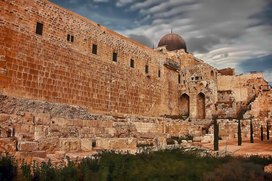 Archaeological Remains of the Temple of Solomon | Jerusalem History | Religious Landmark Poster - Photography Poster