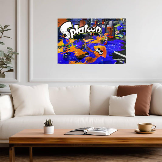Splatoon | Ink Or Be Inked Squid Poster | Wii U Video Game Art - Video Games Poster