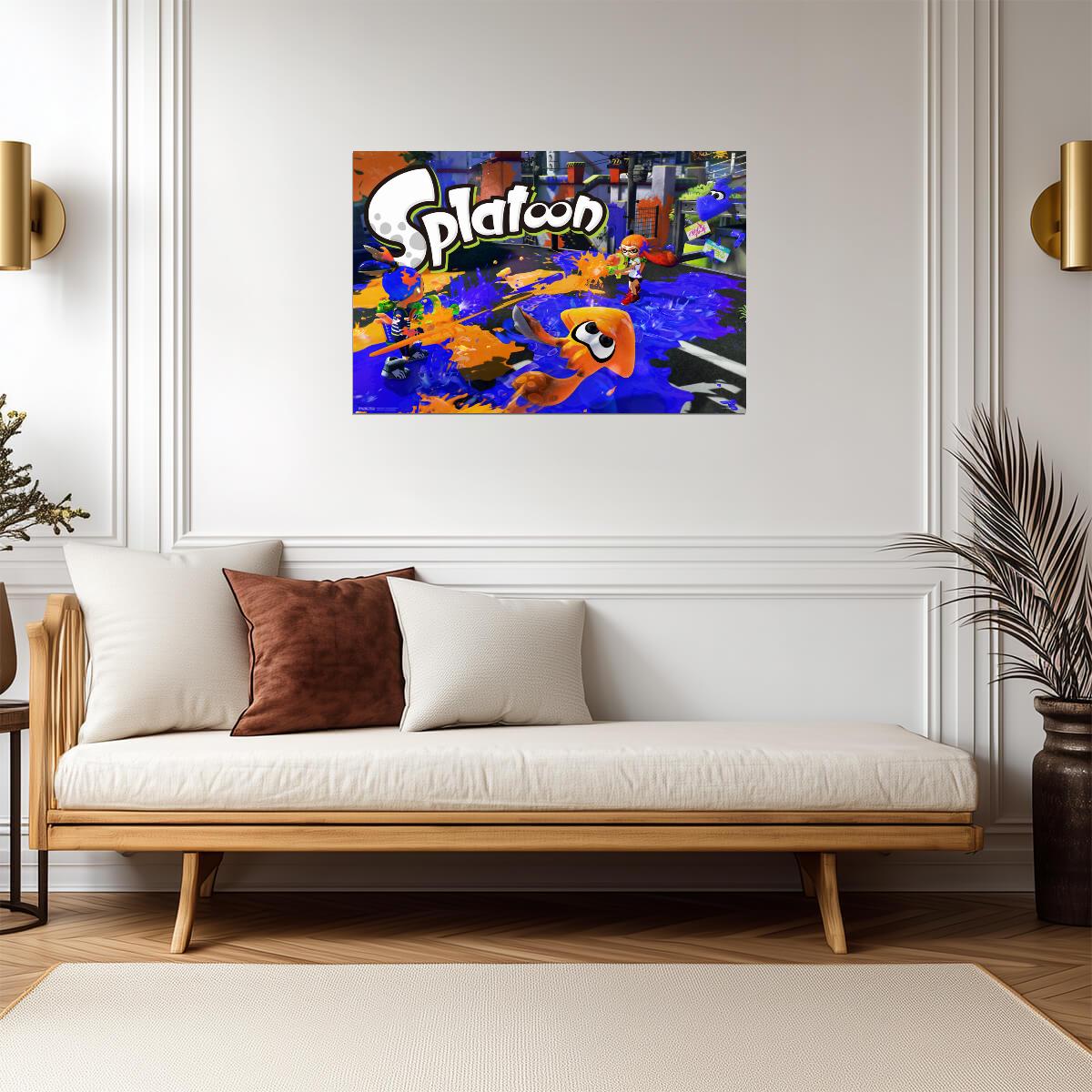 Splatoon | Ink Or Be Inked Squid Poster | Wii U Video Game Art - Video Games Poster