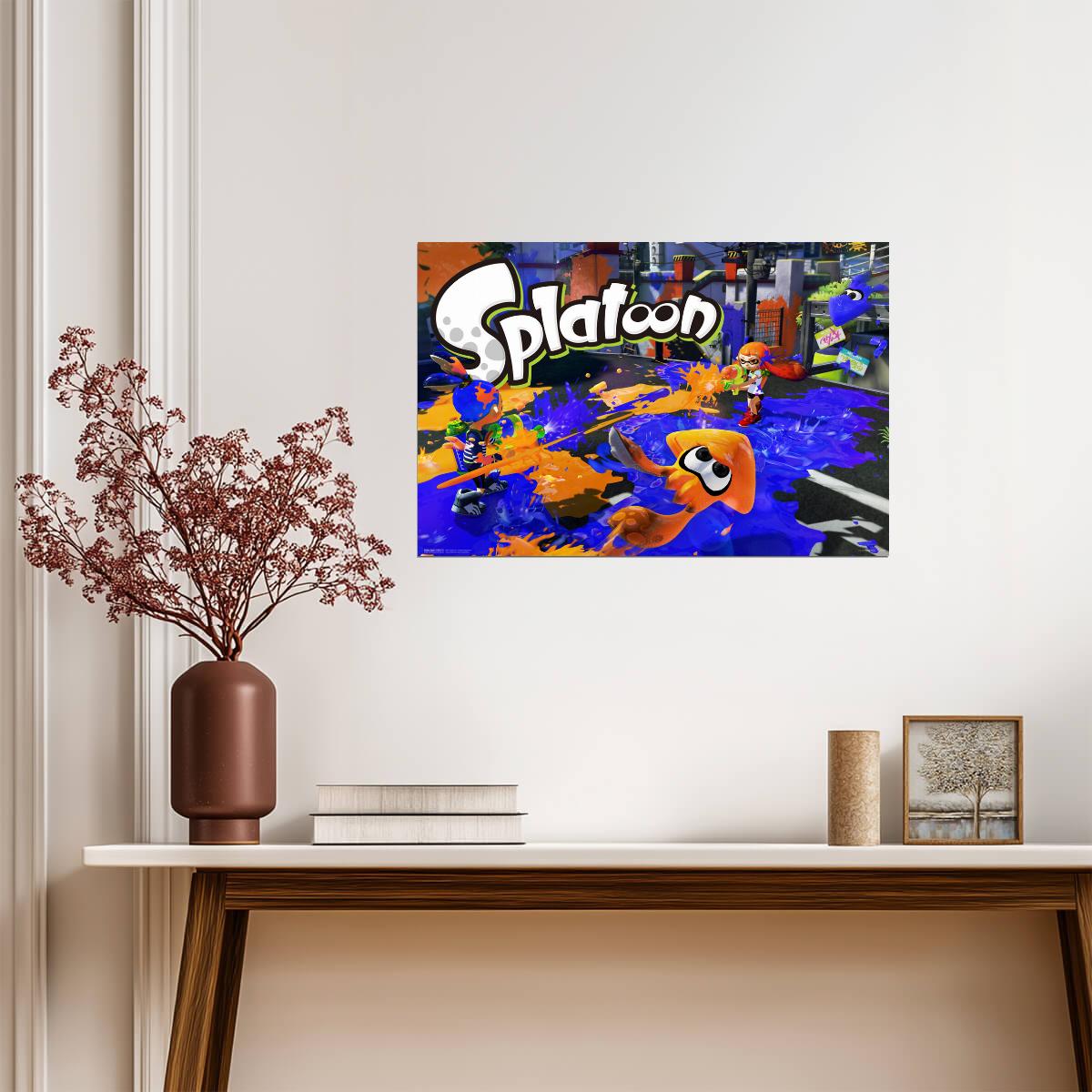 Splatoon | Ink Or Be Inked Squid Poster | Wii U Video Game Art - Video Games Poster