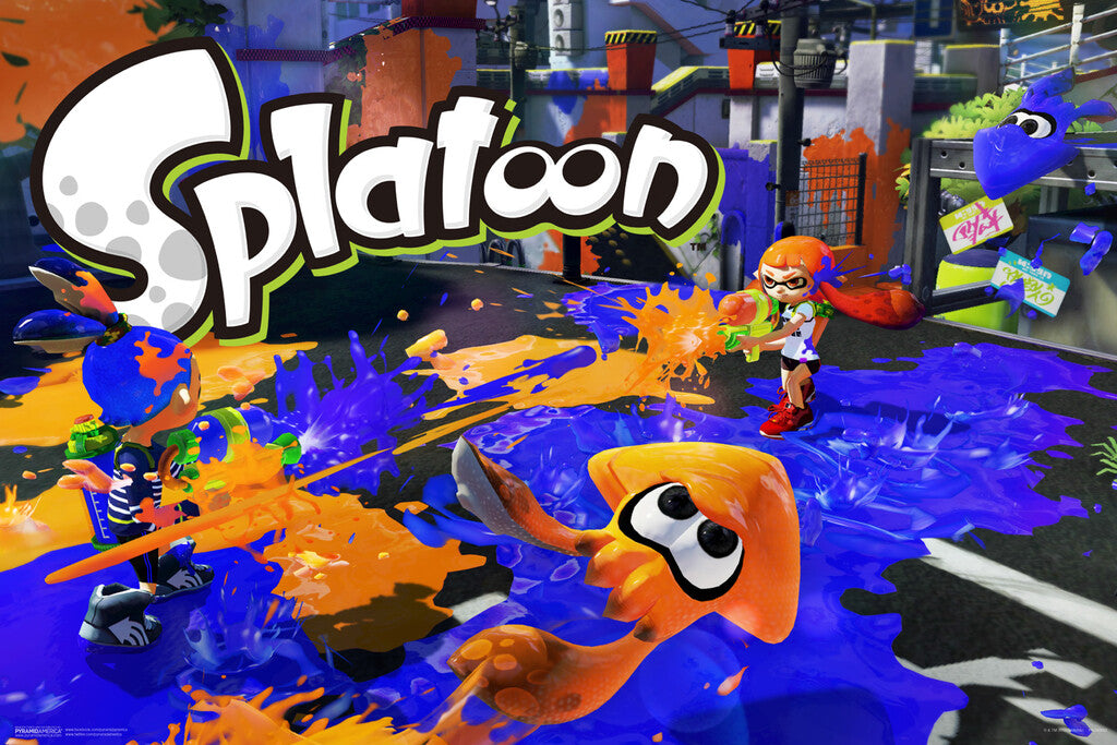 Splatoon | Ink Or Be Inked Squid Poster | Wii U Video Game Art - Video Games Poster