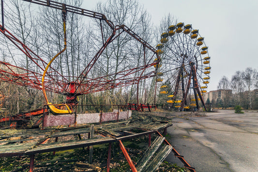 Abandoned Ferris Wheel in Chernobyl | Pripyat Photography | Urbex Poster - Photography Poster