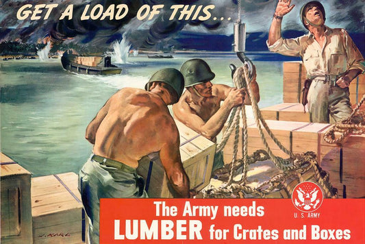 "Get a Load of This" | WWII Ammunition Poster | Vintage War Production Art - Vintage & Retro Poster