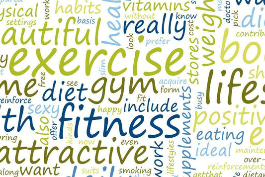 Exercise and Fitness | Blue and Green Motivational Poster