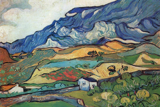 Vincent Van Gogh Les Alpilles Poster | Mountain Landscape Painting | Post-Impressionist Art