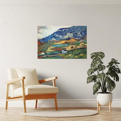 Vincent Van Gogh Les Alpilles Poster | Mountain Landscape Painting | Post-Impressionist Art