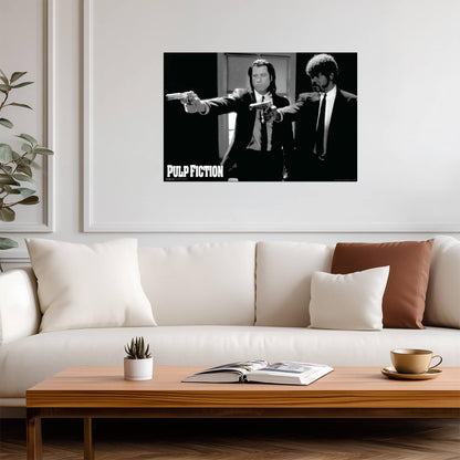 Pulp Fiction Vincent and Jules | Classic Film Still Poster | Quentin Tarantino Movie Art - Movies & TV Poster
