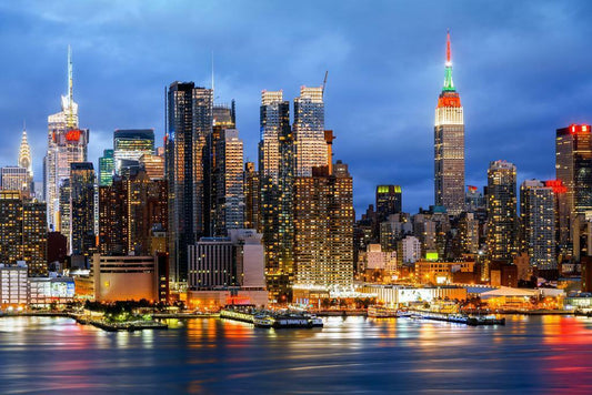 Midtown Manhattan Skyline with Empire State Building | New York City Architecture Photography | Art Deco Skyscraper Poster - Photography Poster