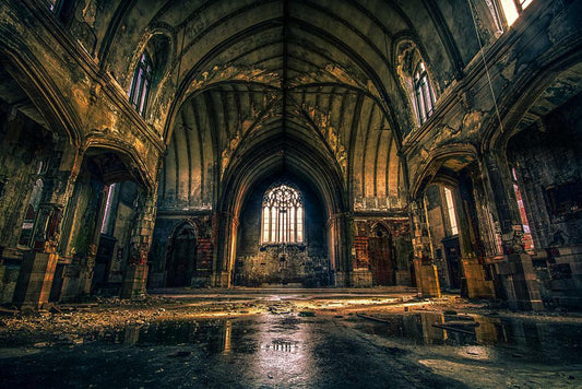 Ruins of an Abandoned Church in Detroit | Michigan Photography | Urbex Wall Art Poster - Photography Poster
