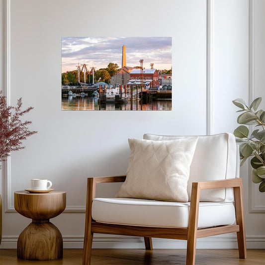 Charlestown Navy Yard and Bunker Hill Monument | Boston Photography | Historical Landmark Poster - Photography Poster