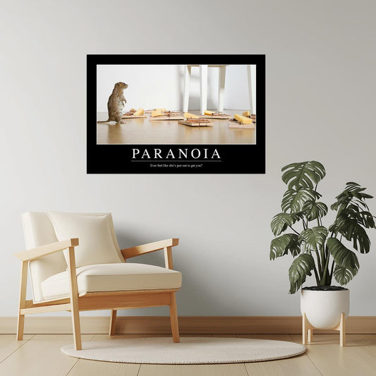 Paranoia | Funny Demotivational Poster