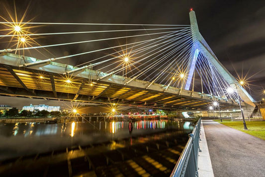 Leonard P. Zakim Bunker Hill Memorial Bridge | Boston Photography | Modern Architecture Poster - Photography Poster