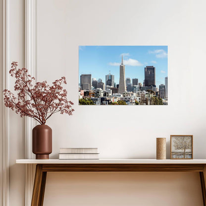 San Francisco Transamerica Pyramid | Panoramic Cityscape Photography | California Poster - Photography Poster