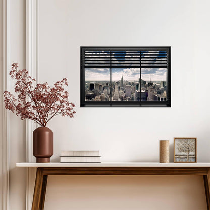 New York Windows and Blinds | Abstract Architecture Photography | Urban Detail Poster - Photography Poster