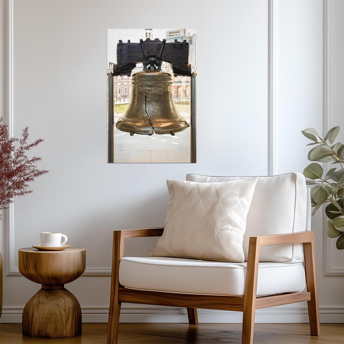 The Liberty Bell on Display | Philadelphia Pennsylvania | Historical Landmark Poster - Photography Poster