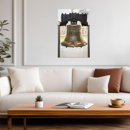The Liberty Bell on Display | Philadelphia Pennsylvania | Historical Landmark Poster - Photography Poster