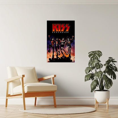 KISS Destroyer Album Cover | Heavy Metal Poster | 70s Rock Wall Art