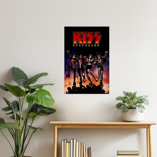 KISS Destroyer Album Cover | Heavy Metal Poster | 70s Rock Wall Art
