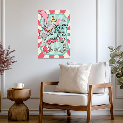 Dumbo at the Circus | Classic Animated Movie Poster - Movies & TV Poster