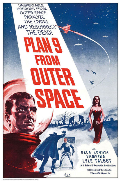 Plan 9 From Outer Space | Classic Sci-Fi Movie Poster - Movies & TV Poster