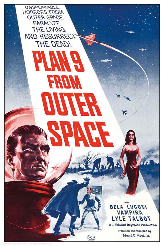 Plan 9 From Outer Space | Classic Sci-Fi Movie Poster - Movies & TV Poster