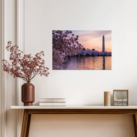 Cherry Blossoms at the Washington Monument | Washington D.C. Photography | Spring Poster - Photography Poster