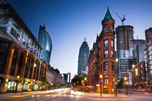 Toronto Downtown Skyline Poster at Dusk | Canada Photography | Cityscape Wall Art