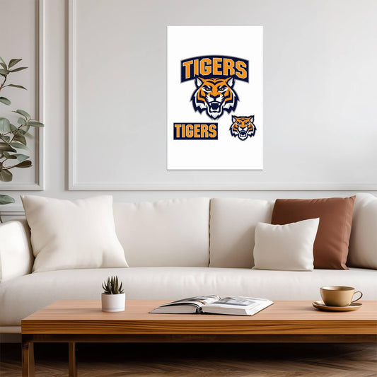 Tiger Sports Mascot | Team Logo Poster | Spirit Athletic Art