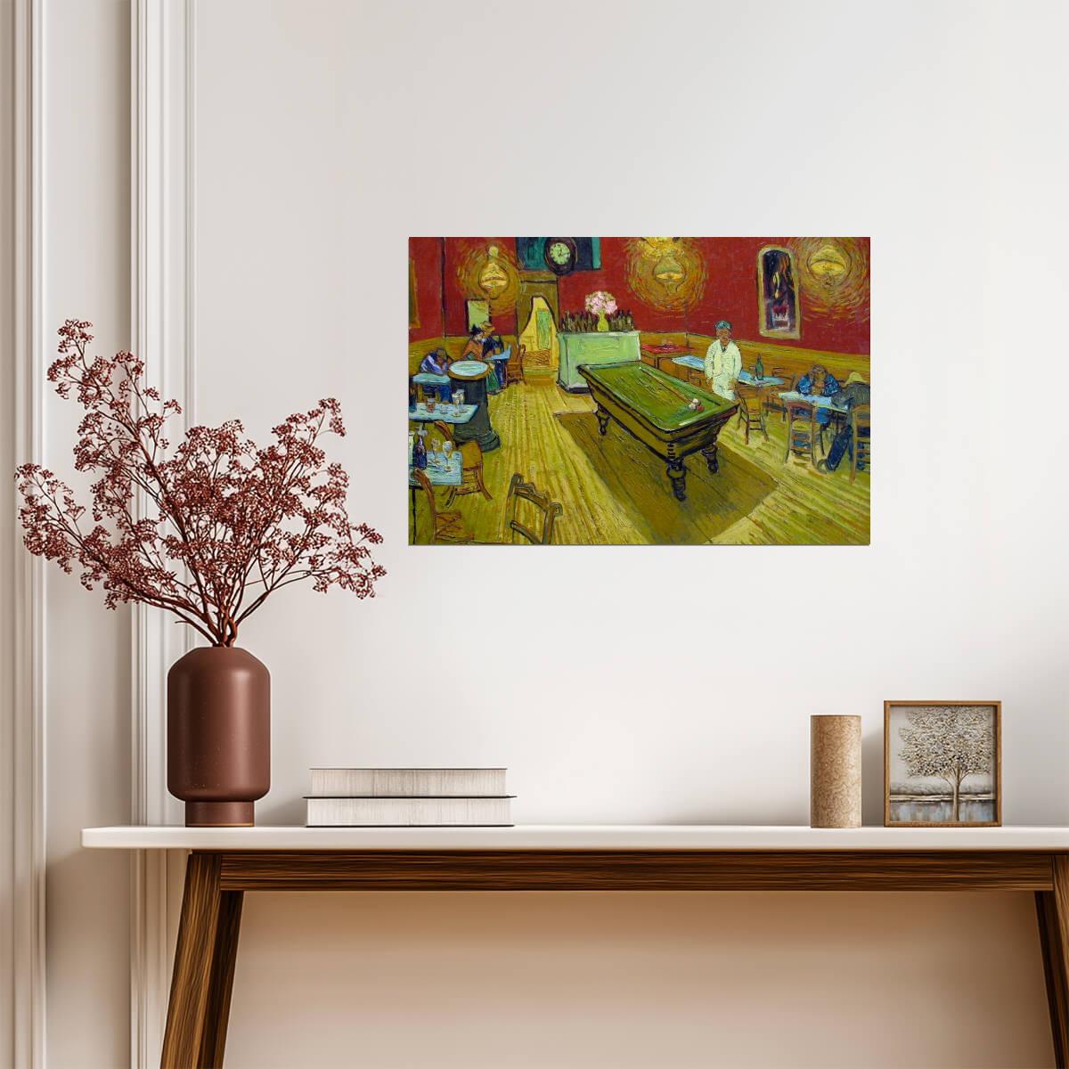 Vincent Van Gogh "The Night Café" | Post-Impressionist Art | Classic Painting Poster - Graphic & Art Poster