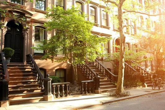 Rows of Brownstones in New York City | Urban Architecture Photography | City Life Poster - Photography Poster